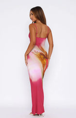 Feeling The Heat Maxi Dress Berry Blossom