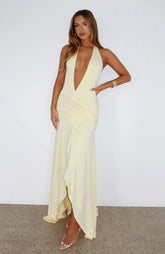 Grande Dame Maxi Dress Lemon