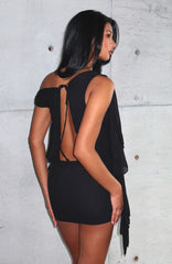 Sicilian Dreams Mini Dress Black