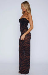 Dream Of Me Maxi Dress Amber Zebra