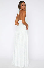 Sweet Temptation Halter Maxi Dress Bluebelle