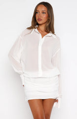 You'll Remember Me Mini Dress White