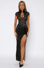 Made You Stare Maxi Dress Black